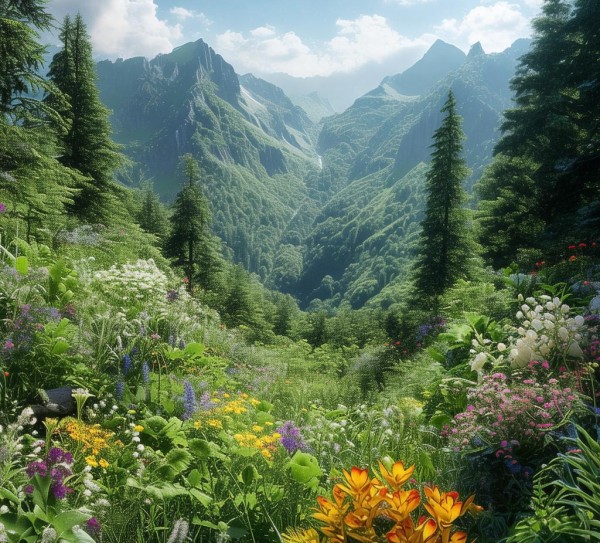 山间绿韵，自然宝库中的万重山植物画卷,山间绿韵，自然宝库中的万重山植物画卷,植物画卷,第1张